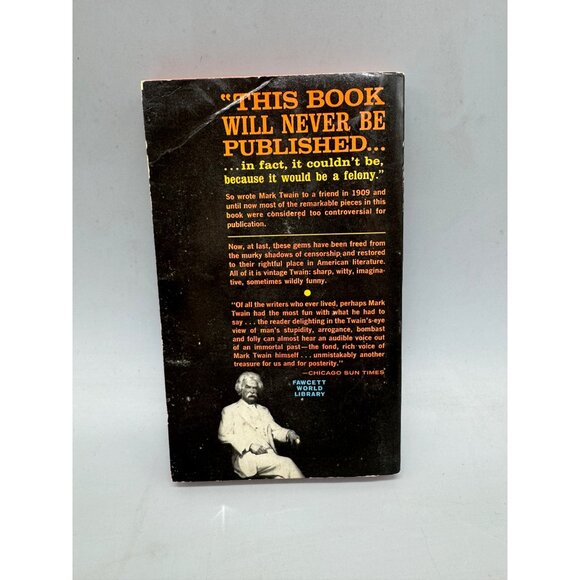 Mark Twain "Letters From The Earth" Crest Book Bestseller Paperback 1963 READ - Picture 2 of 7